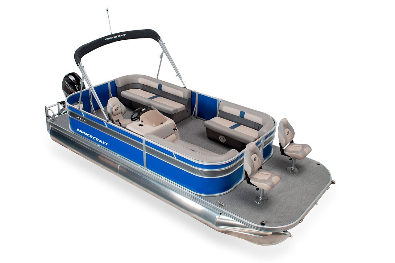 2025 Princecraft Jazz 21 2S Classic blue Grey metallic graphic package