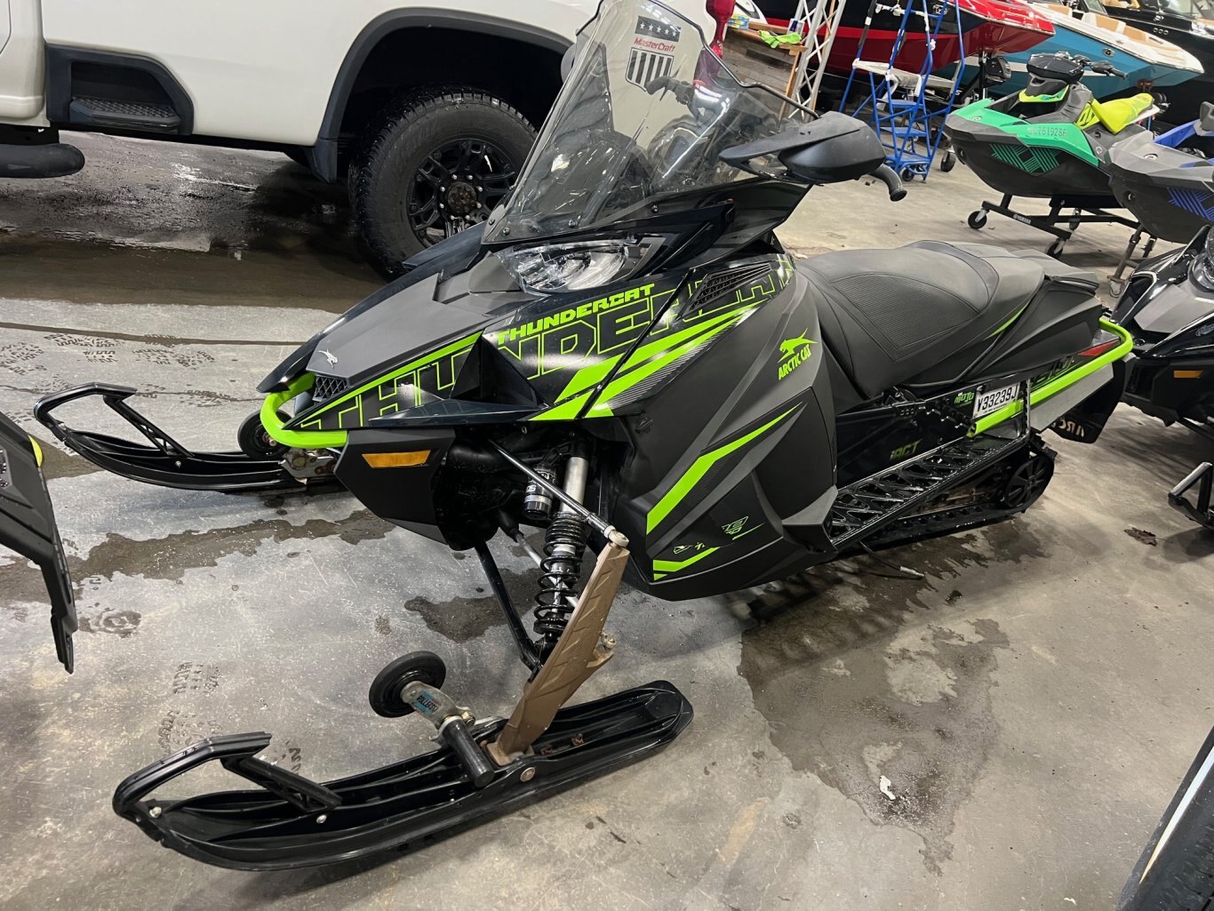 Motoneige Arctic Cat ZR 9000 Thundercat 137 iACT 2020 Noir & Vert Turbo le tout avec 13953km