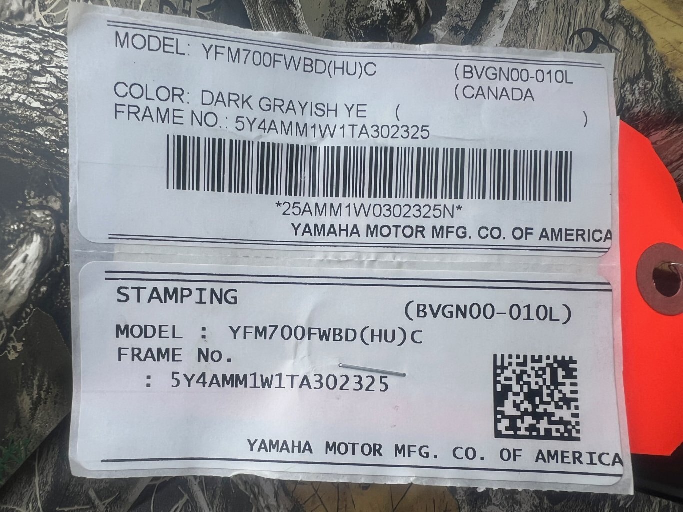 VTT Yamaha Kodiak 700 EPS 2026 CAMO ,Mags & Pneus Agressif, Modèle Multi Usage avec Direction Assistée!!