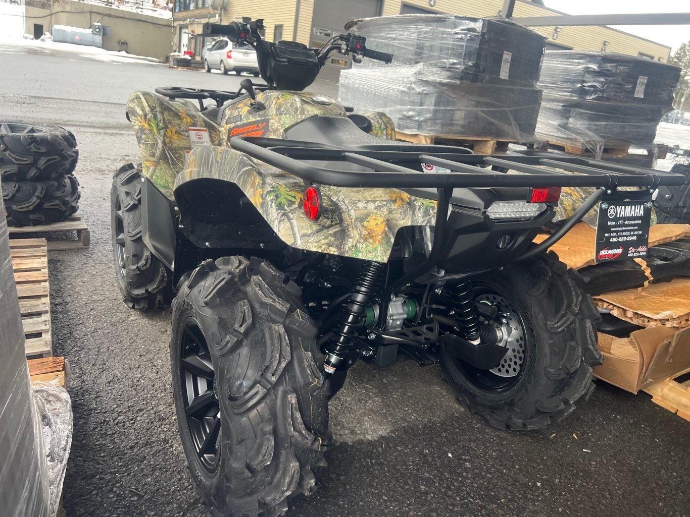 VTT Yamaha Grizzly EPS Camo 2026, Winch, Mags & Pneus Agressifs, Modèle Multi Usage!