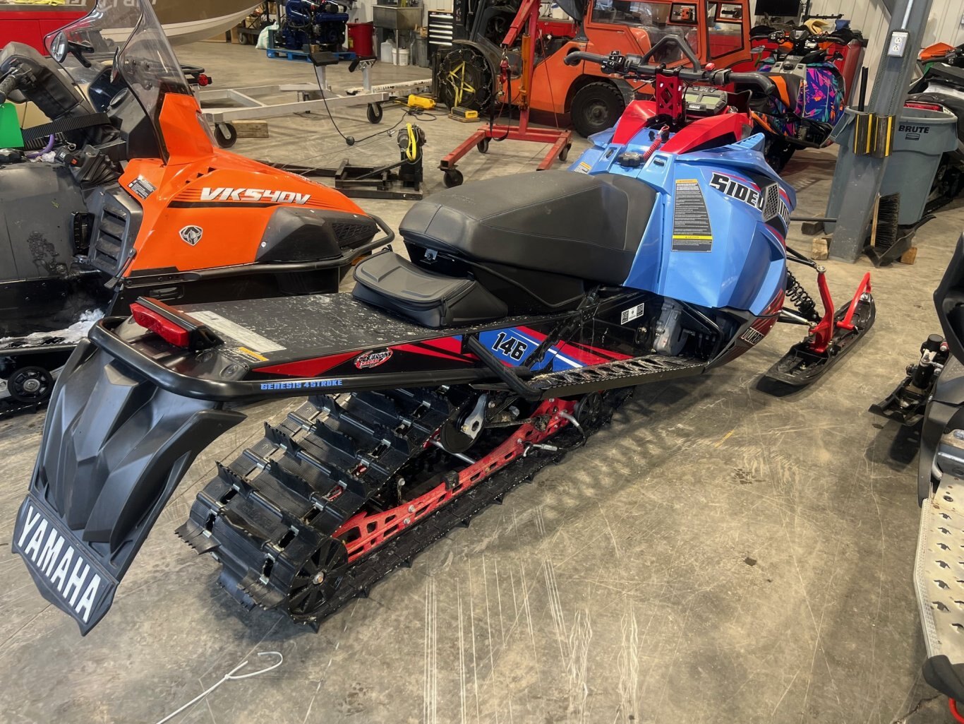 Motoneige Yamaha Sidewinder X TX SE 146 2024 Bleu Démo 366km Modèle Hybride Financement 0%!