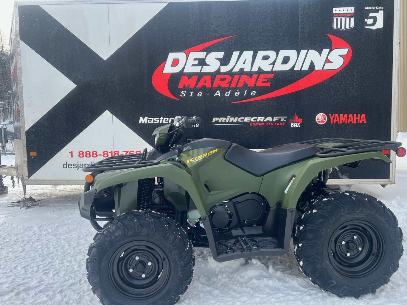VTT Yamaha Kodiak 450 EPS 2026 Vert, Modèle Multi Usage avec Direction Assistée!