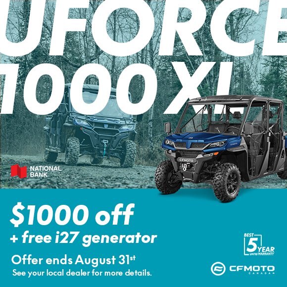 PROMOTION $1,000 off UFORCE 1000 XL + free i27 generator