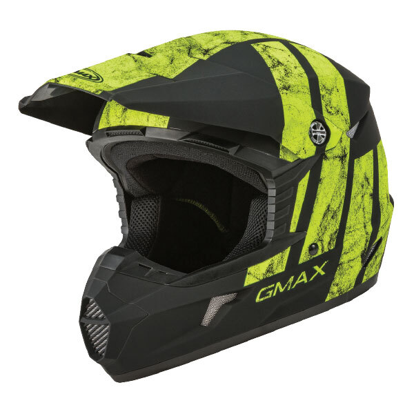 GMAX MX46 MX HELMET XL Black/High Visibility