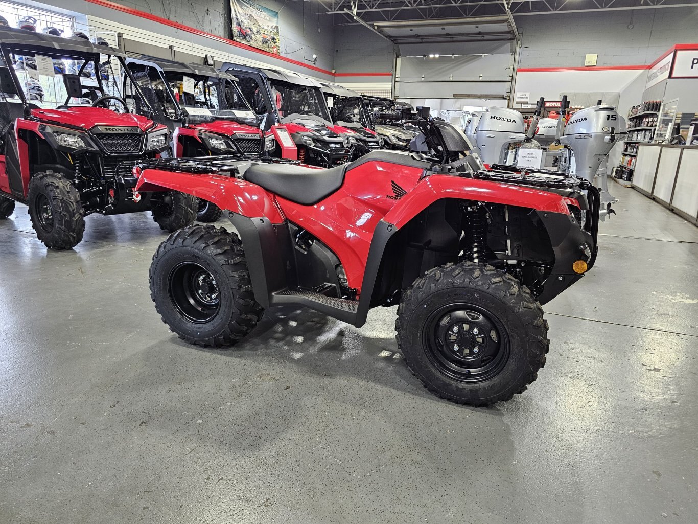 2025 Honda Rancher TRX420 Hero Red