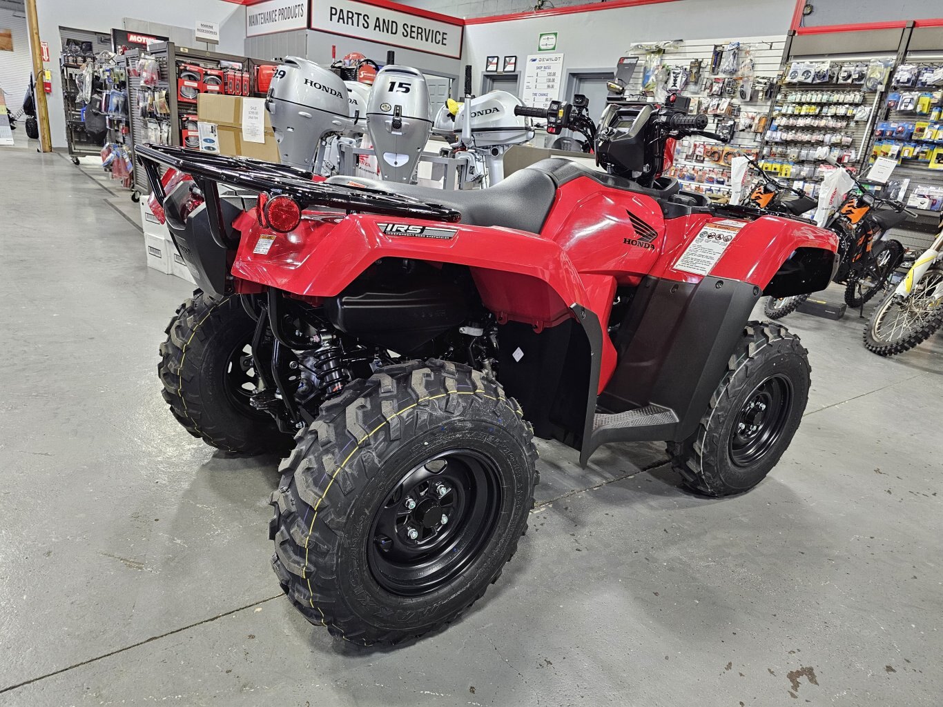 2025 Honda Rubicon 520 DCT IRS EPS Hero Red