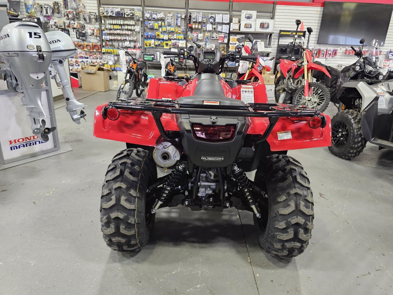 2025 Honda Rubicon 520 DCT IRS EPS Hero Red