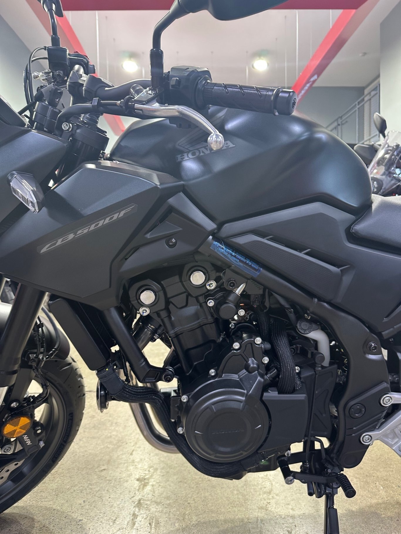 2025 Honda CB500F Mat Gunpowder Black Metallic