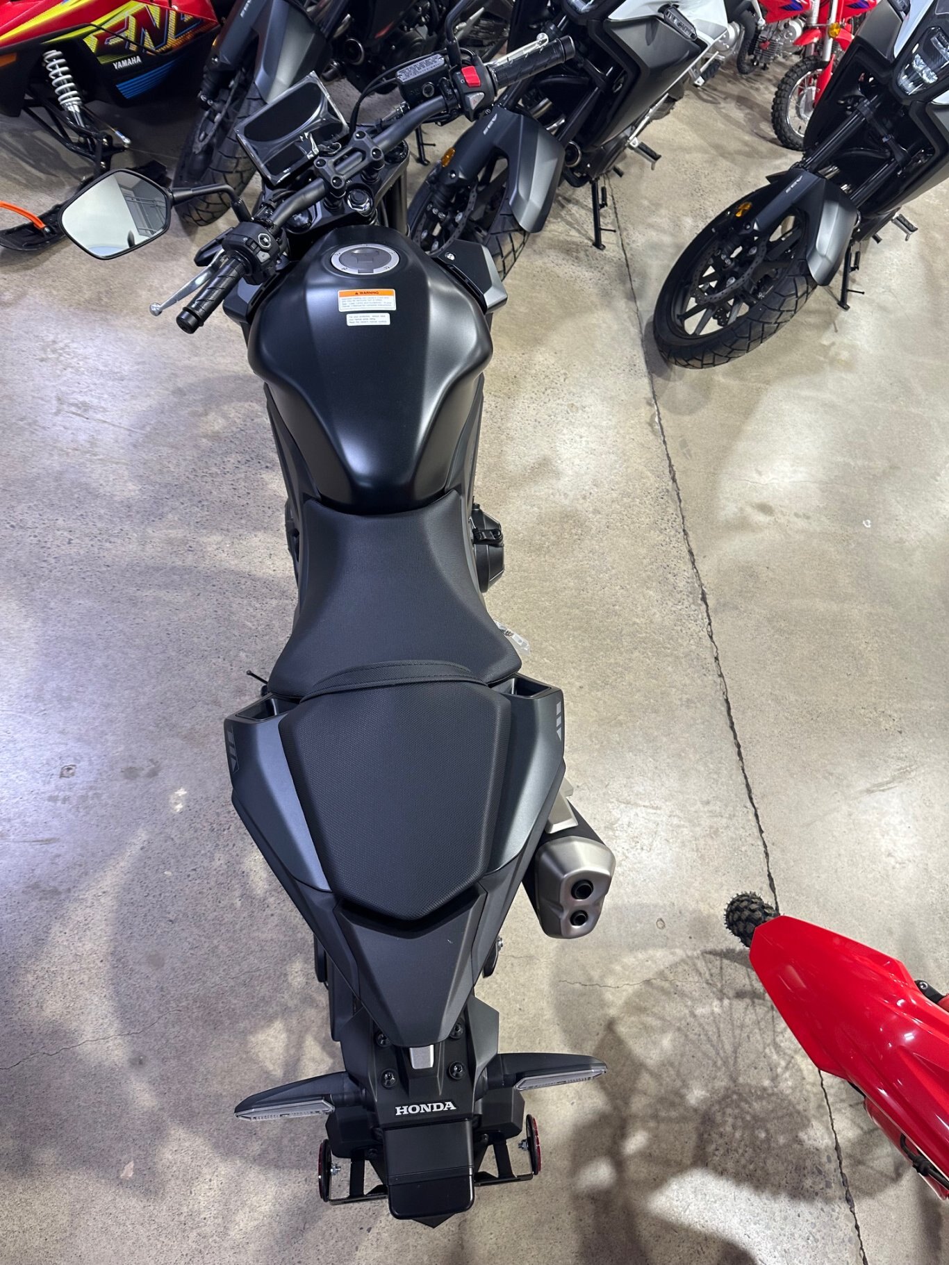 2025 Honda CB500F Mat Gunpowder Black Metallic