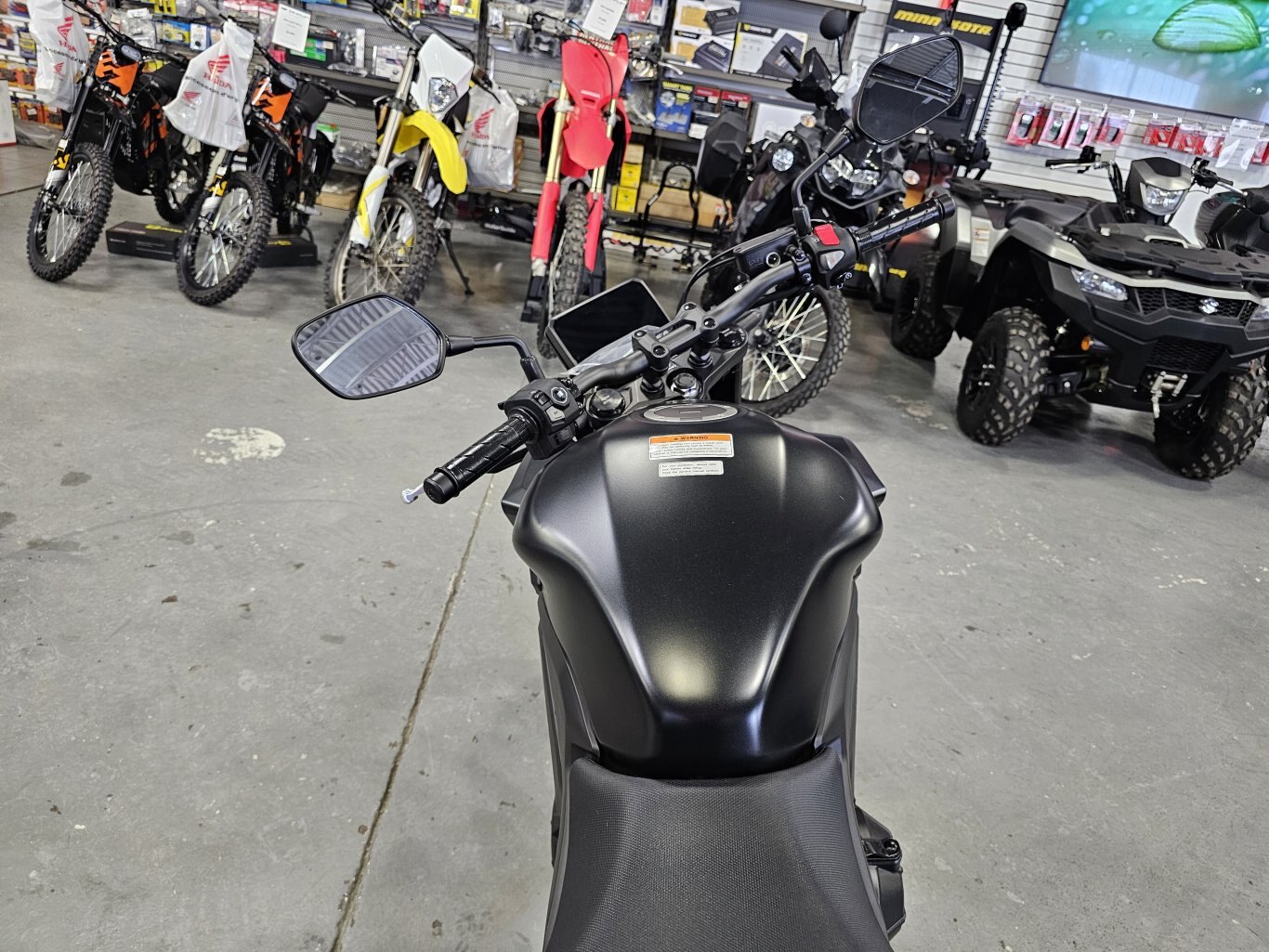 2025 Honda CB500F Mat Gunpowder Black Metallic