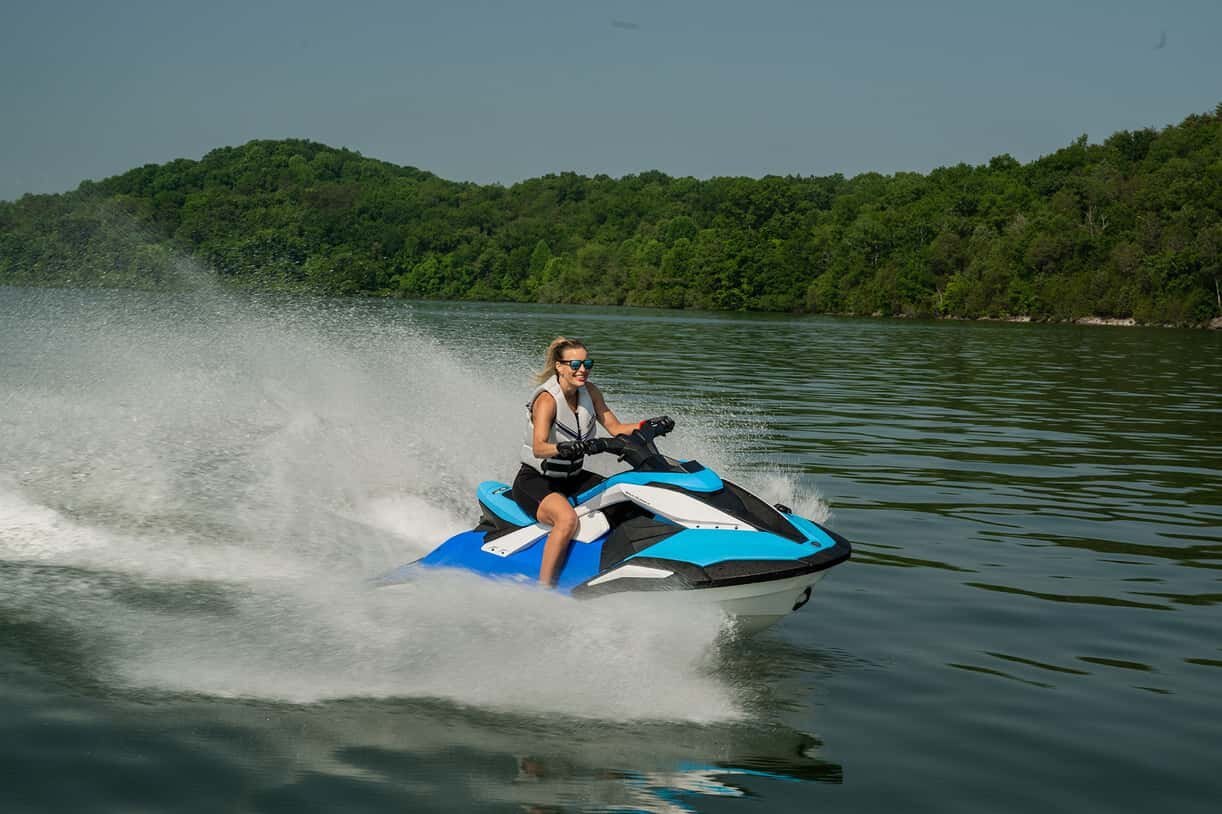 2026 Yamaha JetBlaster DLX 3 UP Azure Blue/White