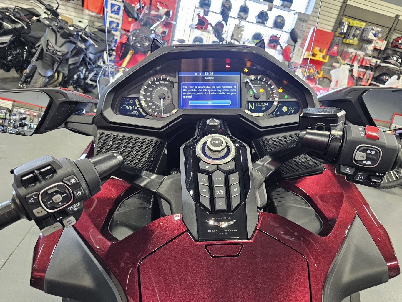 2025 Honda Gold Wing Tour DCT 50th Anniv Bordeaux Red Metallic 4,267 KM