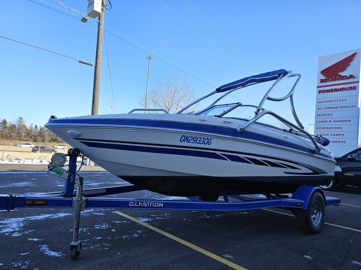 2008 GLASTRON GT185 WITH VOLVO PENTA 4.3GL 552 HOURS