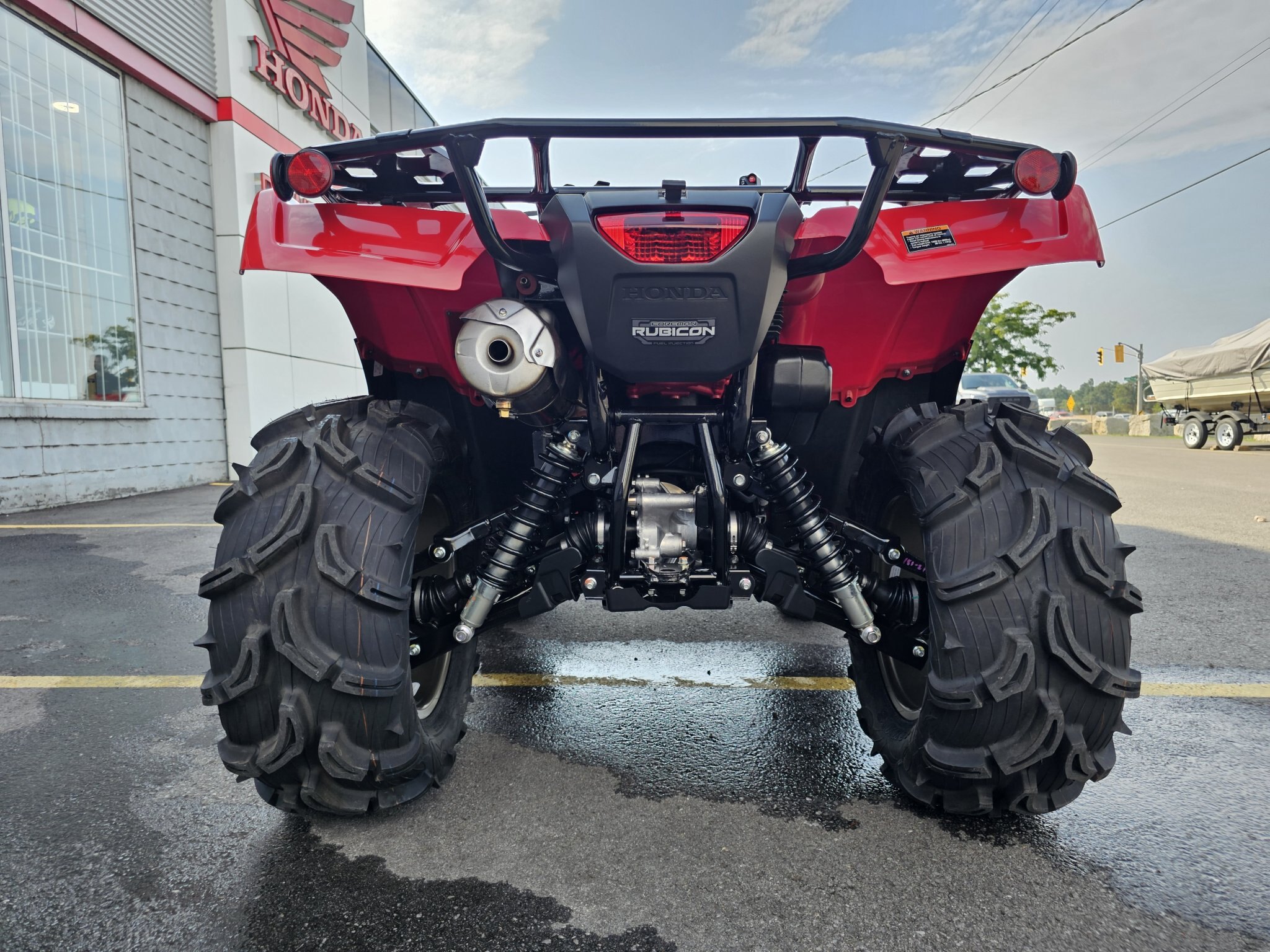 2027 Honda Rubicon 520 DCT IRS EPS Automatic Hero Red UPGRADED RIMS & TIRES PLUS WARN WINCH!