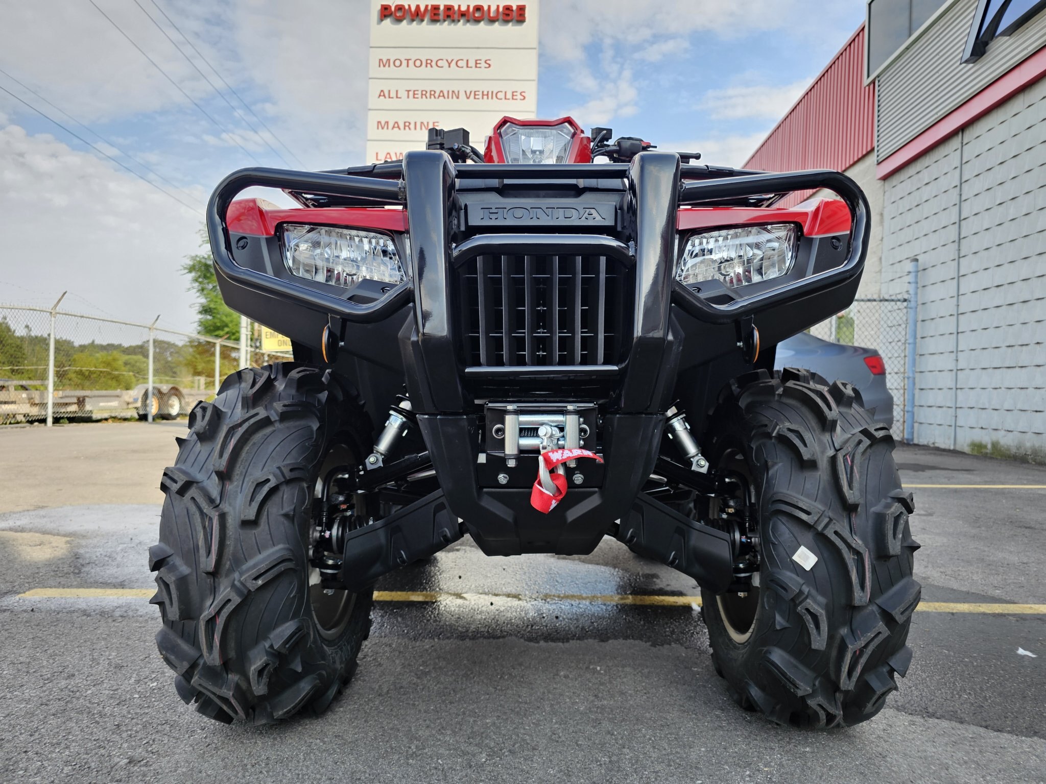 2027 Honda Rubicon 520 DCT IRS EPS Automatic Hero Red UPGRADED RIMS & TIRES PLUS WARN WINCH!