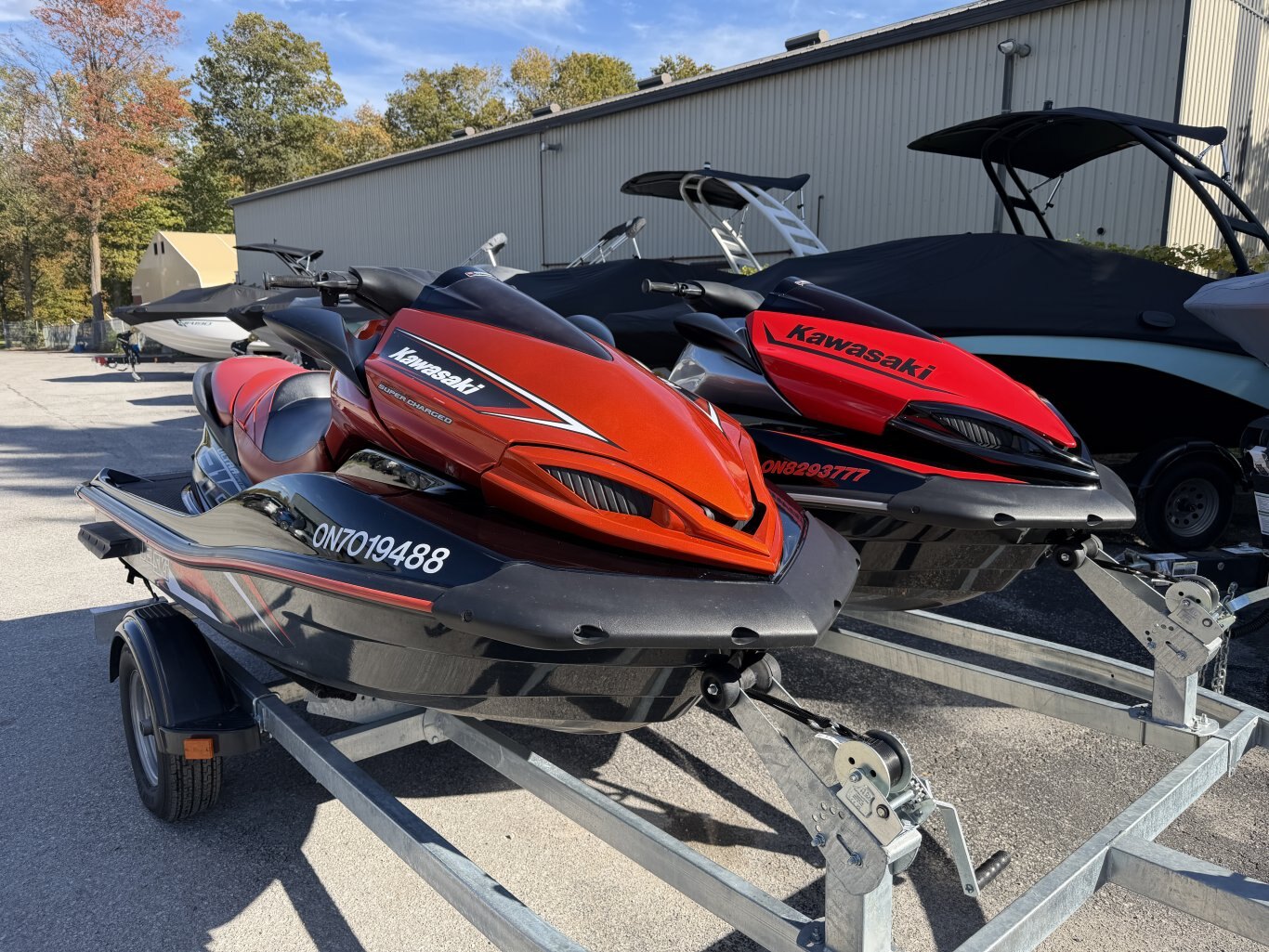 2022 KAWASAKI JETSKI ULTRA LX 160 W/32HRS & 2018 KAWASAKI JETSKI ULTRA 310X SPECIAL EDITON W/82 HRS & DOUBLE GALVANIZED TRAILER