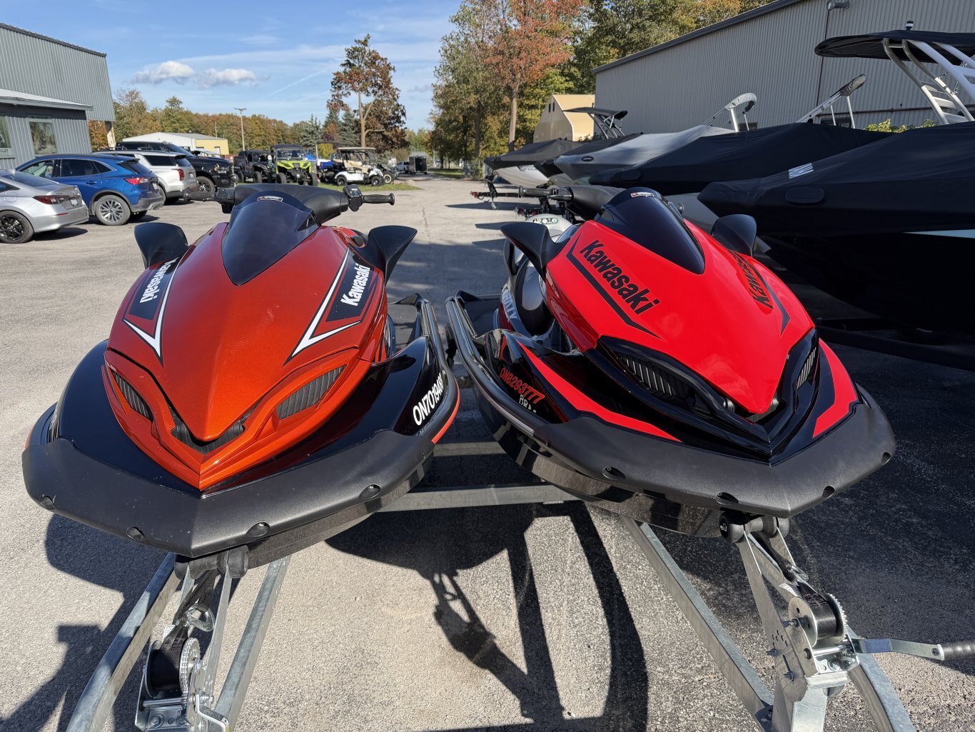 2022 KAWASAKI JETSKI ULTRA LX 160 W/32HRS & 2018 KAWASAKI JETSKI ULTRA 310X SPECIAL EDITON W/82 HRS & DOUBLE GALVANIZED TRAILER