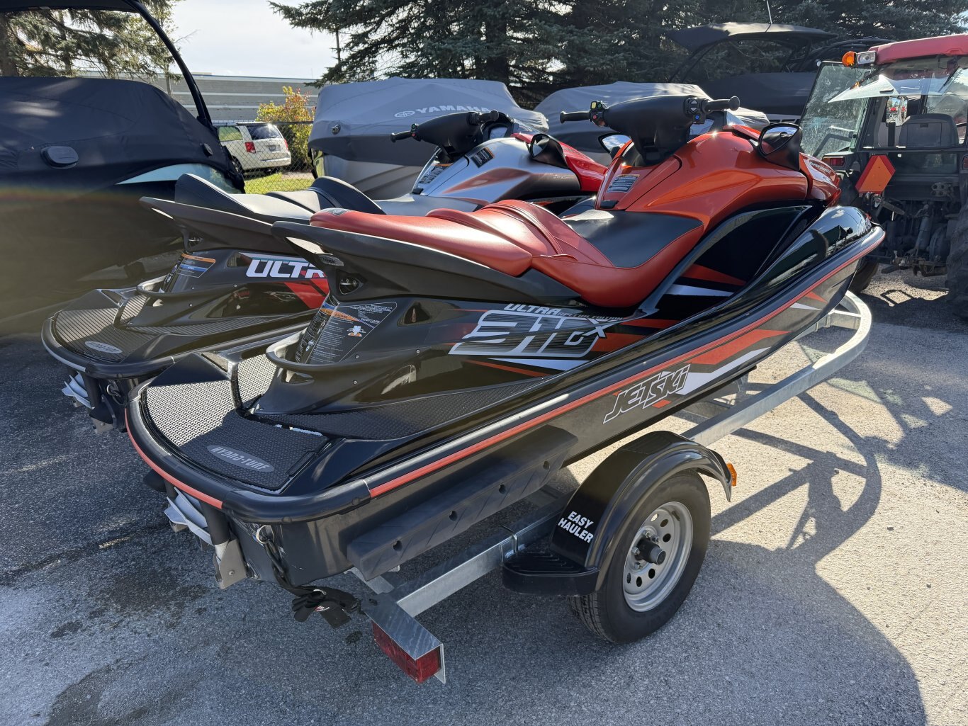 2022 KAWASAKI JETSKI ULTRA LX 160 W/32HRS & 2018 KAWASAKI JETSKI ULTRA 310X SPECIAL EDITON W/82 HRS & DOUBLE GALVANIZED TRAILER