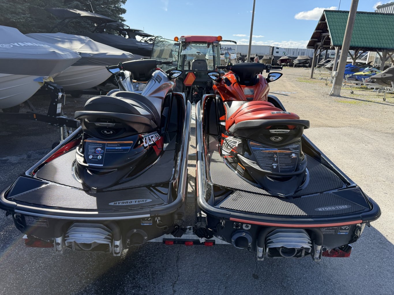 2022 KAWASAKI JETSKI ULTRA LX 160 W/32HRS & 2018 KAWASAKI JETSKI ULTRA 310X SPECIAL EDITON W/82 HRS & DOUBLE GALVANIZED TRAILER