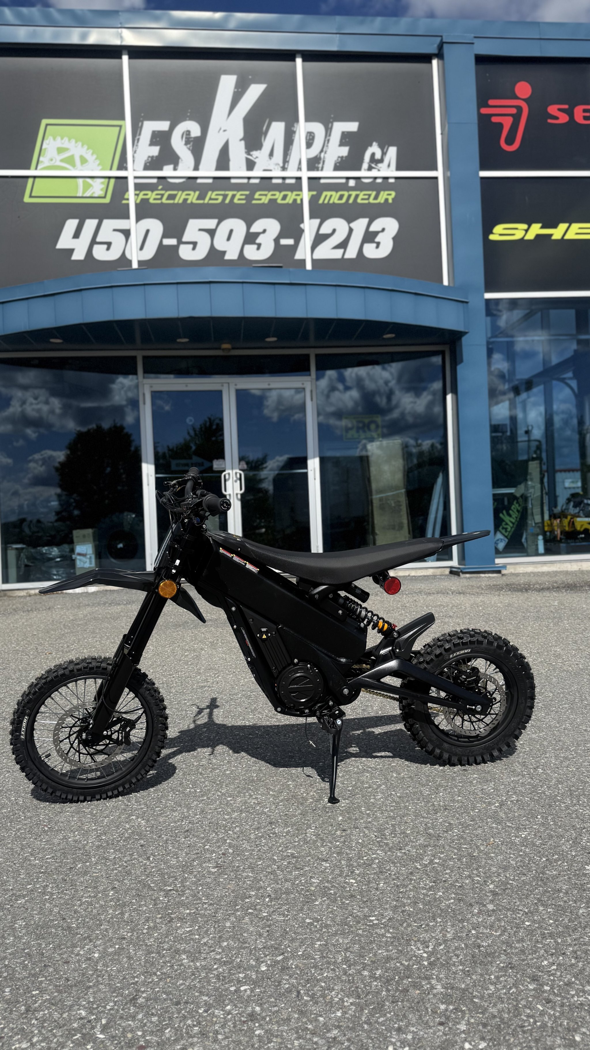 Moto tout-terrain électrique Talaria X3 Mini Lite, noire