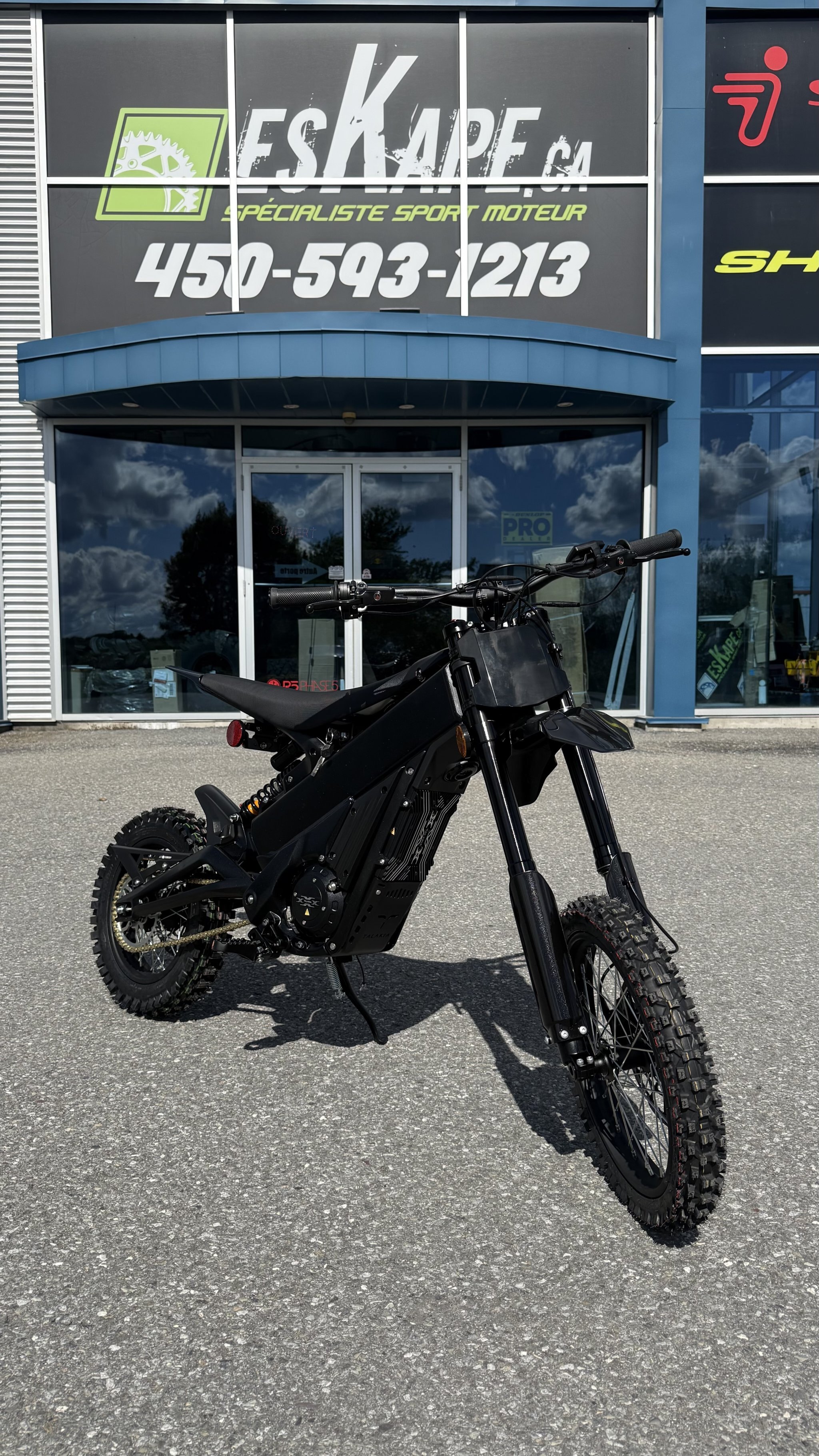 Moto tout-terrain électrique Talaria X3 Mini Lite, noire