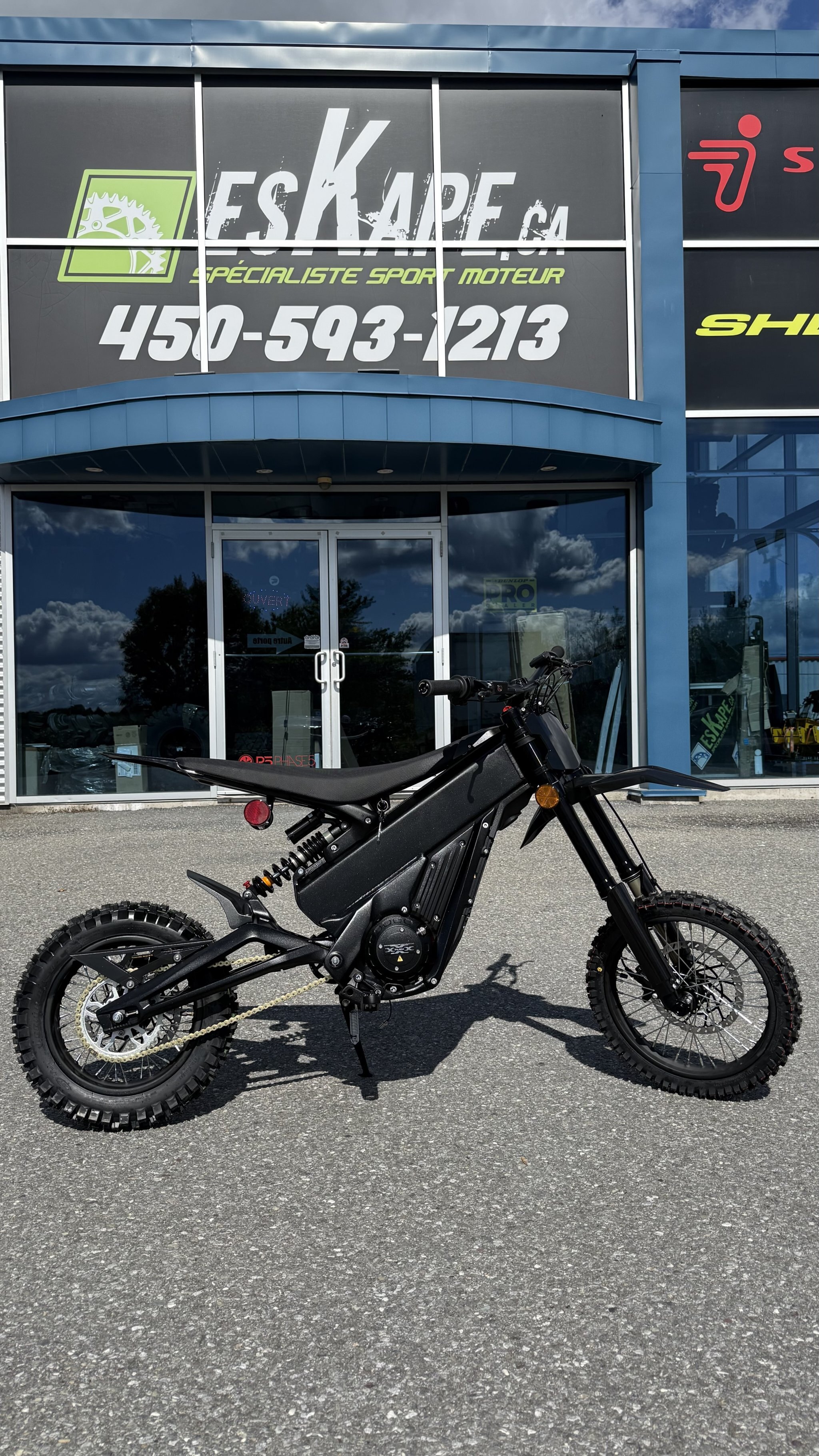 Moto tout-terrain électrique Talaria X3 Mini Lite, noire