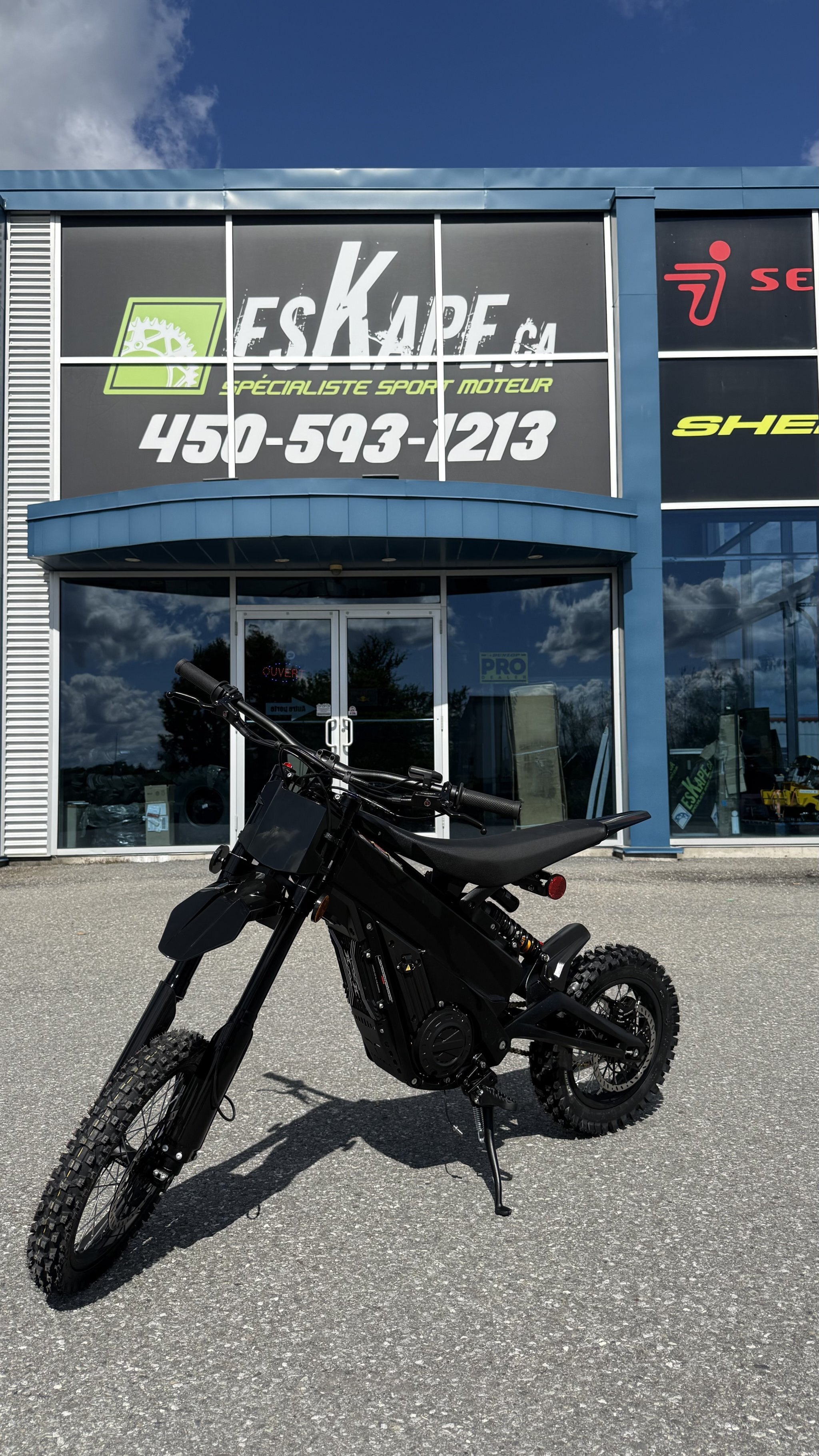 Moto tout-terrain électrique Talaria X3 Mini Lite, noire