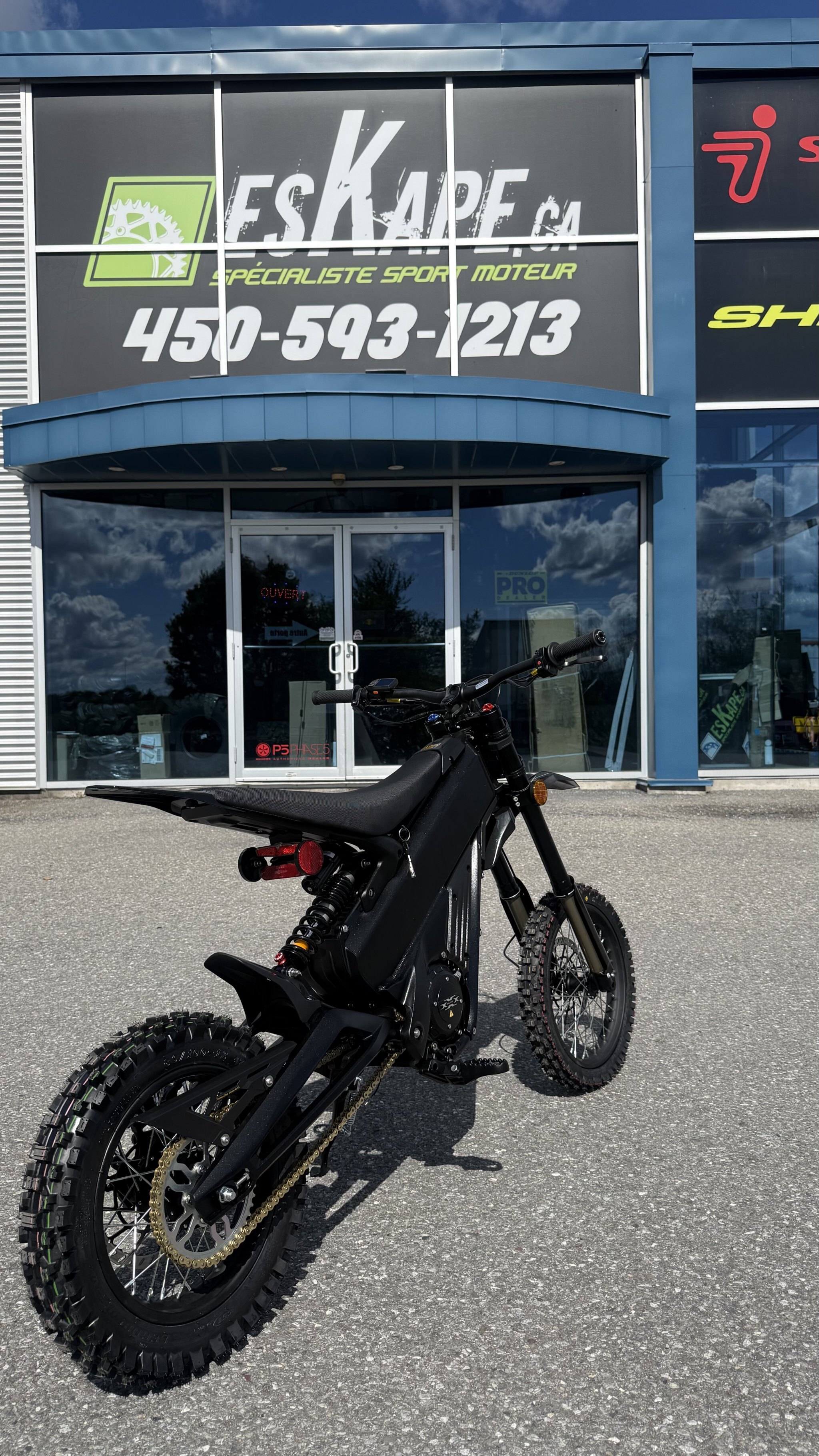 Moto tout-terrain électrique Talaria X3 Mini Lite, noire