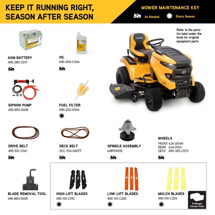 Cub Cadet XT1 LT50 FAB