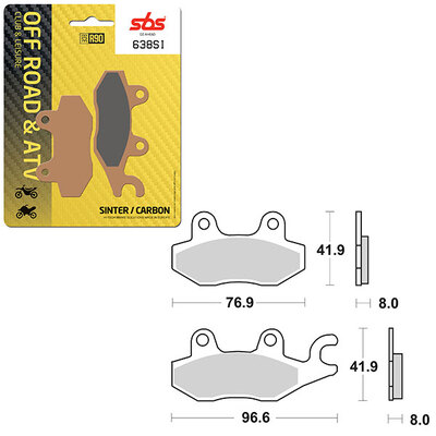 SBS ATV/UTV SINTER BRAKE PAD (6240638100)