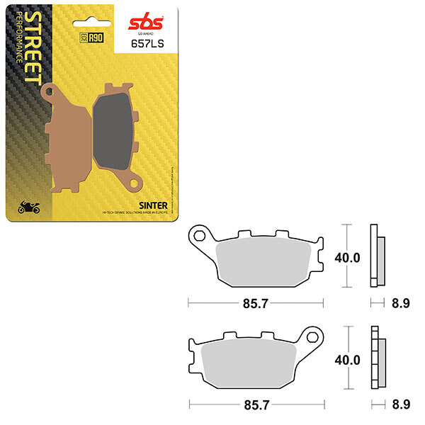 Plaquette de frein frittée SBS PERFORMANCE LS (6260657100)