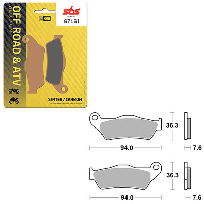 SBS ATV/UTV SINTER BRAKE PAD (6240671100)