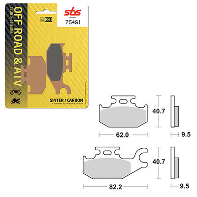 SBS ATV/UTV SINTER BRAKE PAD (6240754100)