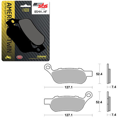 SBS HIGH POWER & NOISE REDUCTION CERAMIC BRAKE PAD (6490854100)