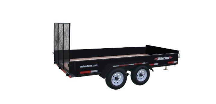 WL1272T 6'X12'X14 TOP TYE RAIL ESTATE TRAILER