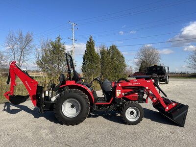 2023 Mahindra 2638 HST 4WD Cab Tractor with Loader & Backhoe & 16 Bucket