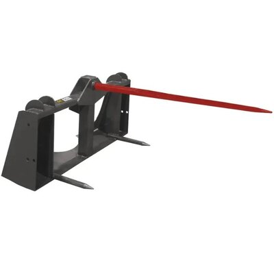Braber SKID STEER MOUNT SINGLE PRONG BALE SPEAR 39 (BE-BSS39BO500G)