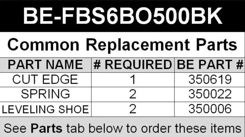 Braber FRONT MOUNT BLADE 72