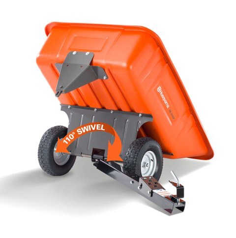 10 CUFT. POLY SWIVEL DUMPCART