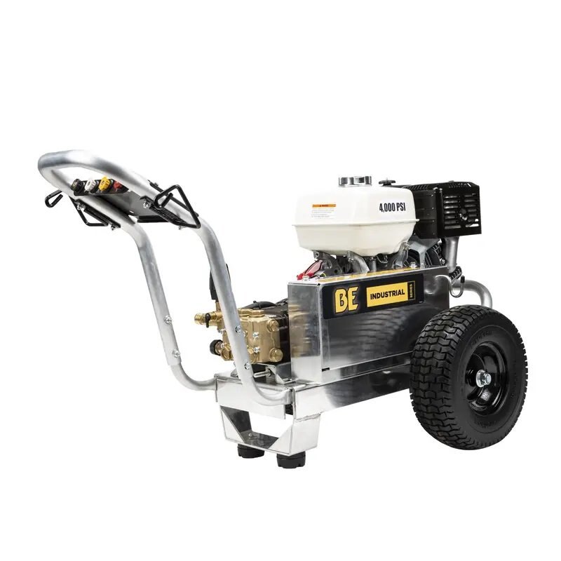 BE Power 4,000 PSI 4.0 GPM Gas Pressure Washer with Honda GX390 Engine and Comet Triplex Pump