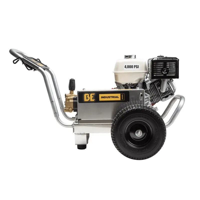 BE Power 4,000 PSI 4.0 GPM Gas Pressure Washer with Honda GX390 Engine and Comet Triplex Pump