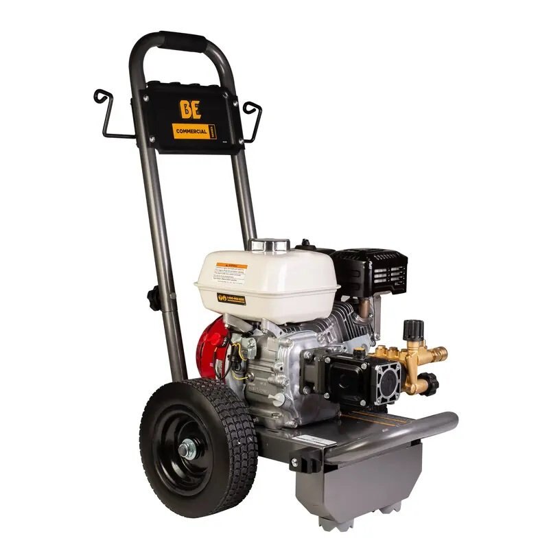 BE Power 3,200 PSI 2.4 GPM Gas Pressure Washer with Honda GX200 Engine and AR Triplex Pump