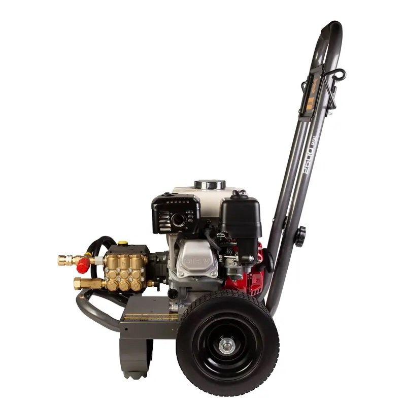 BE Power 2,500 PSI 3.0 GPM Gas Pressure Washer with Honda GX200 Engine and General Triplex Pump