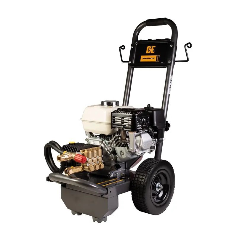 BE Power 2,500 PSI 3.0 GPM Gas Pressure Washer with Honda GX200 Engine and General Triplex Pump