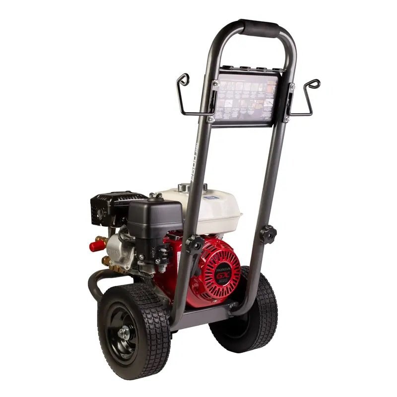 BE Power 2,500 PSI 3.0 GPM Gas Pressure Washer with Honda GX200 Engine and General Triplex Pump