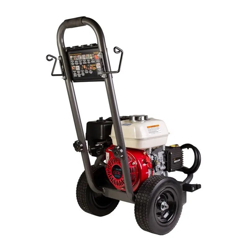 BE Power 2,500 PSI 3.0 GPM Gas Pressure Washer with Honda GX200 Engine and General Triplex Pump