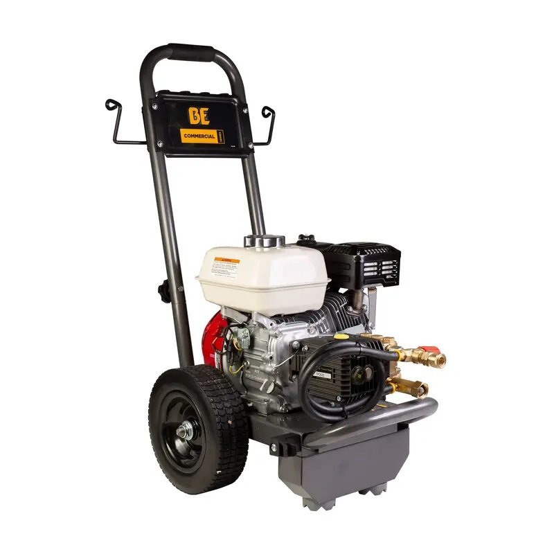 BE Power 2,500 PSI 3.0 GPM Gas Pressure Washer with Honda GX200 Engine and General Triplex Pump