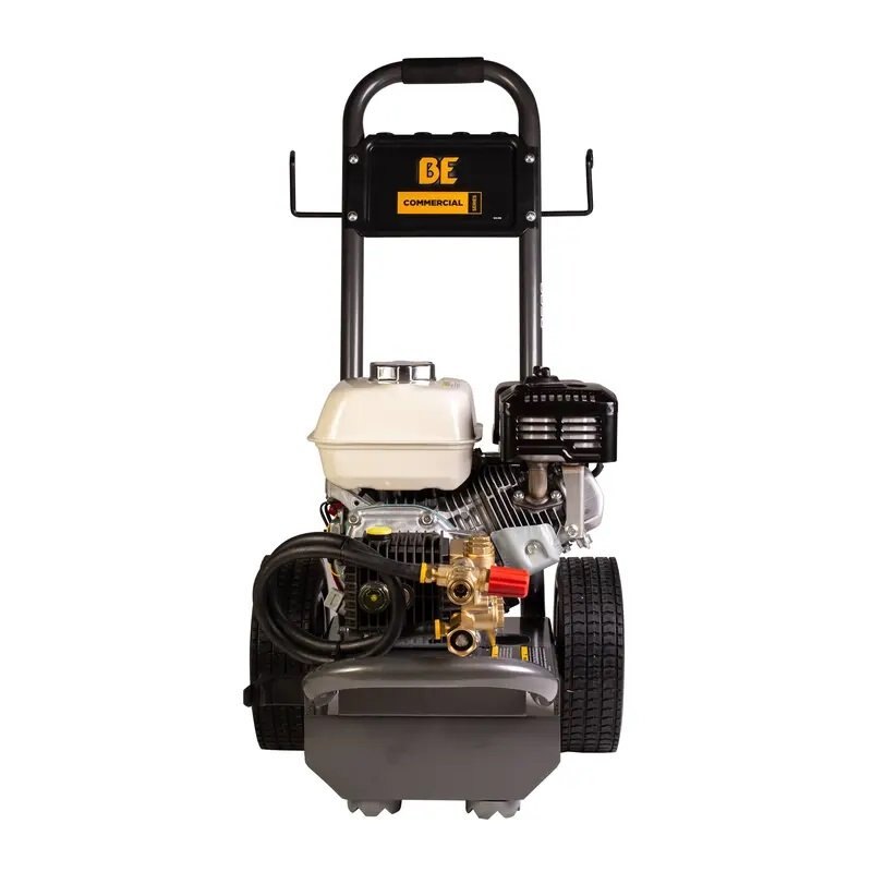 BE Power 2,500 PSI 3.0 GPM Gas Pressure Washer with Honda GX200 Engine and General Triplex Pump