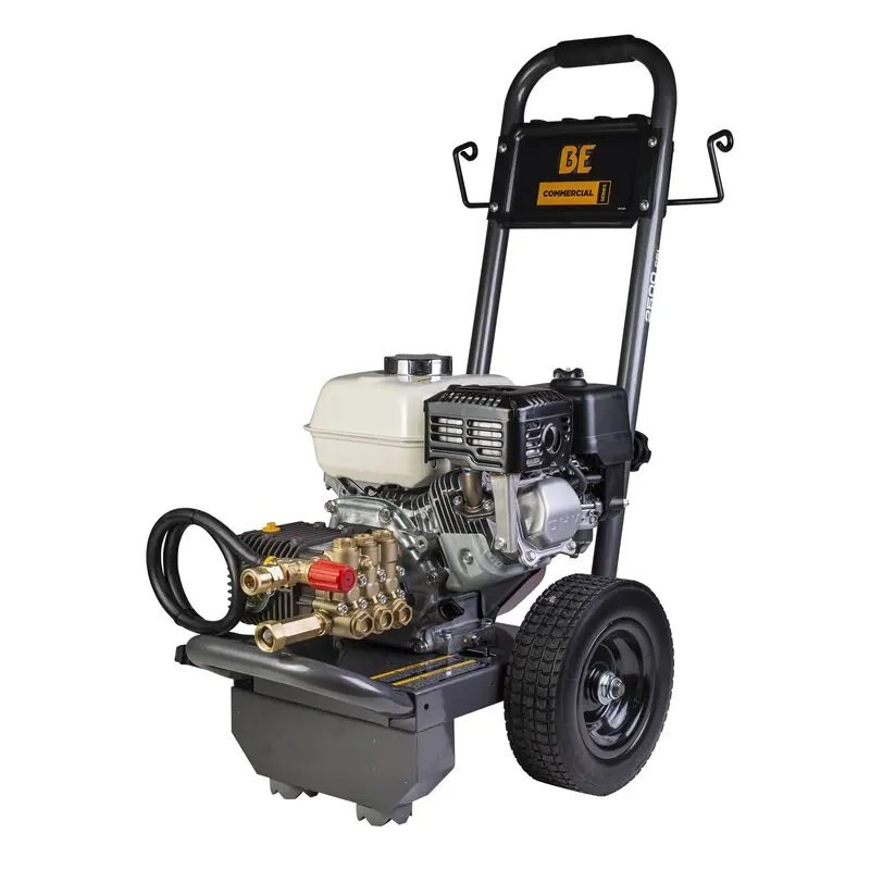BE Power 2,500 PSI 3.0 GPM Gas Pressure Washer with Honda GX200 Engine and Comet Triplex Pump