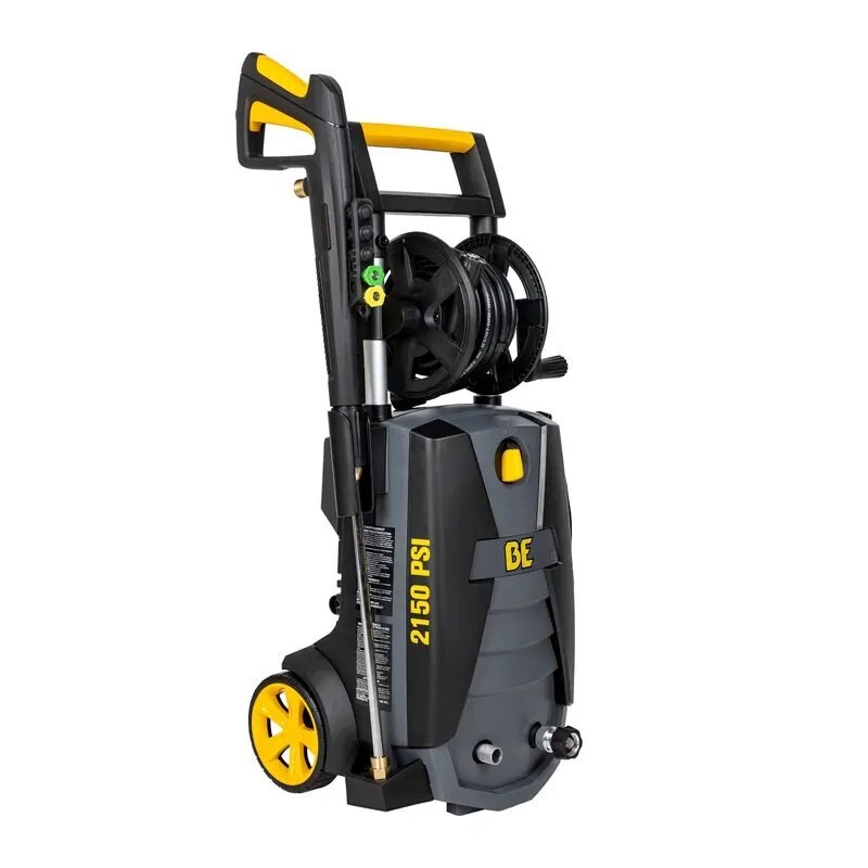 BE Power 2,150 PSI 1.6 GPM Electric Pressure Washer with Powerease Motor and AR Axial Pump